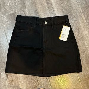 Black denim skirt H&M